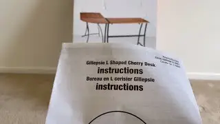 DIY-L Shaped Gillepsie Desk From Staples in 7 Steps