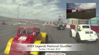 Onboard Legend car National Qualifier at LVMS 'Bullring' with Bronson Butcher