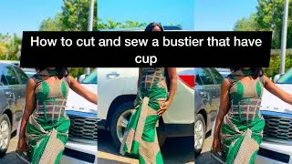 HOW TO CUT AND SEW A BUSTIER WITH A CUP /CORSET                 #youtubemadeforyou #corset #bustier