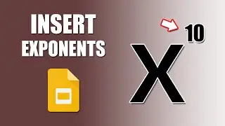 How to add exponents in google slides