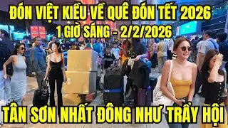Tân Sơn Nhất Đón Việt kiều về ăn Tết 2026, Tân Sơn Nhất đông như trẩy hội