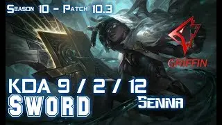 GRF Sword SENNA vs SINGED Top - Patch 10.3 KR Ranked