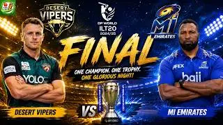 Former West Indies Captain MI Emirates NEEDS 183 to Win ILT20 Cricket Final 2025. Live Watch-Along