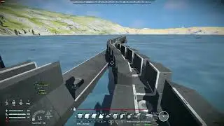 Space Engineers Dimidium Earth cargo train track testing