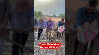 Track Maintainer Nature Of Work 💪🔥 #job #railway #groupd #trackmania #trackman #trollyman