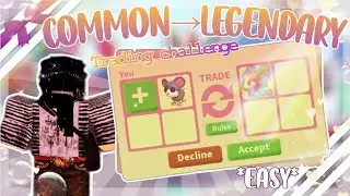  Common to Legendary TRADING CHALLENGE! Adopt me! + Giveaway