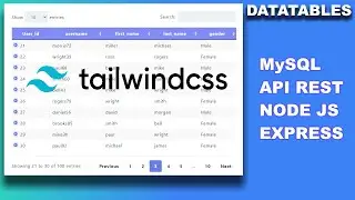 Datatables estilo TailwindCSS - Mostrar BD MySQL API Node + Express