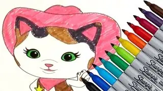 Sheriff Callie's Wild West Disney Junior Coloring page 2016 New HD Video for Kids