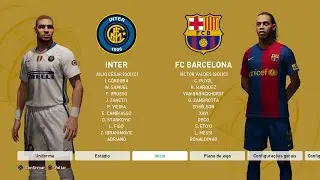Pro Evolution Soccer 6 Remake Season 2006-2007: INTER x FC BARCELONA #playstation5 #gameplay #pes6