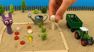 Amazing DIY Mini Tractor Sprunki  Builds garden | Science Project