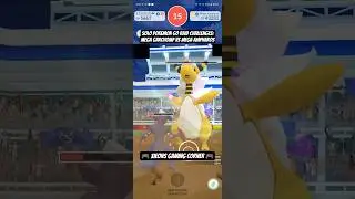 Mega Garchomp vs Mega Ampharos - #pokemongo Solo 4* #pokemonrgoraid mega raid challenge  #pokemon
