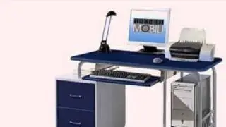 52-INCH Wide Kids Computer Desk In Blue (Home)
