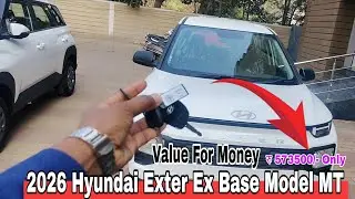 Hyundai Exter Ex Review 2026 | 2026 Hyundai Exter Base Model Full details | Step by step Details 