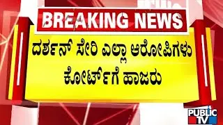 Darshan and Gang Appears Before Court Via Video Conference | Public TV
