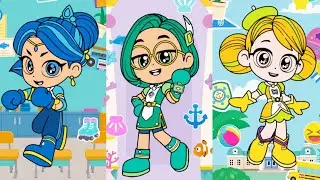 Mewarnai yellow gold, green leaf, blue shappire rainbow bubblegum