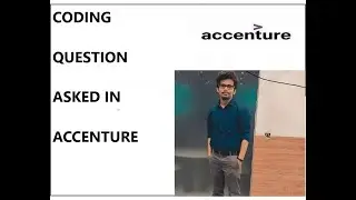 Coding Question Asked in Accenture. #Accenture #coding