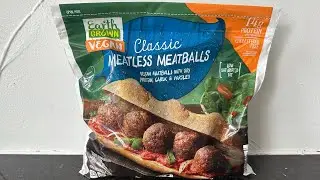 Aldi Earth Grown Meatless Meatballs Classic #veganfoodtastetest #aldiearthgrown #veganmeatballs