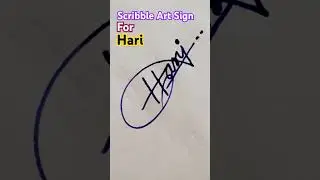 ❤️✒️Best Scribble Art Sign Designs#scribble #art #wet #sign #for #hari #pleaselike #pleaseshare