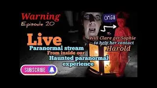 PARANORMAL INVESTIGATOR Clare bring live from our new haunted areas WARNING investigating paranormal