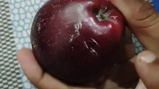 Toxic wax removal from apple.
