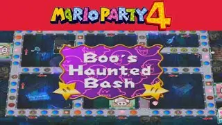 Mario Party 4 - Mario, Luigi, Peach, Daisy - Boo's Haunted Bash