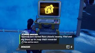 Spawns two buried Rare chests nearby. Find and dig them up to reap their rewards