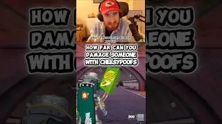 How far can you hit someone with Cheesy Poofs in Fortnite
