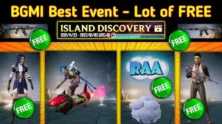 BGMI Best Event - Lot of FREE Outfits and Skin 😍 Island Discovery Event Explain