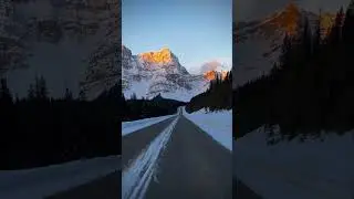 The most beautiful road trip in Canada. The Icefields Parkway in Banff National Park