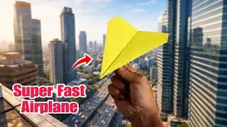Super Speed 100+ Feet Longest Flying Paper Airplanes 🥰