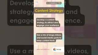 D2C E-Commerce Tips - Content Strategy
