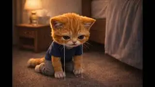 A Heartbreaking AI Cat Story: A Kitten Loses His Mother and Is Left in the Rain