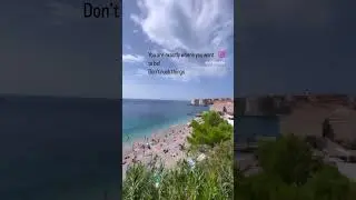 Banje Beach, Dubrovnik- Croatia #travel #bongbisht #nature #dubrovnik