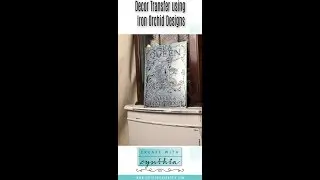 Create With Cynthia DIY Holiday Gift Idea IOD Decor Transfer