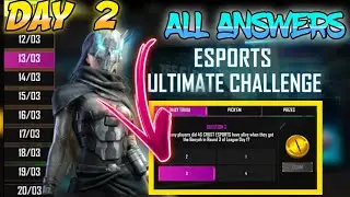 Esports Ultimate Challenge - Day 2 - Questions and Answers