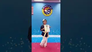Suzy got New Belt (White - Yellow) Promotion #shorts #taekwondo #newbelt #promotion #happygirl
