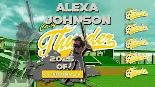 2025 Alexa Johnson Lefty Outfield Slapper, Softball Skills Video - Cal Thunder