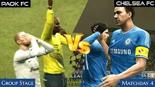 Paok FC Vs. Chelsea FC | UEFA Champions League | Groupstage Matchday 4