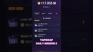 TapSwap Daily Mission 3 #tapswap #telegram #telegrammining #freeairdrop #telegrambot