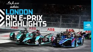 Racing THROUGH buildings! ⚡ | 2022 SABIC London E-Prix Round 14 Highlights