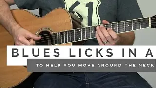 Blues Licks in A (To Help You Move Around the Neck) | Tuesday Blues #138