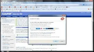 Saving a GnuCash report as PDF on a PC and Installing CutePDF Writer