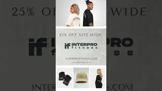 Interpro Fitness Gym Clothing - 25% Site Wide Discount. Limited Time Only