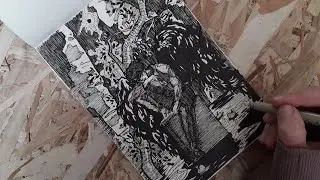 Jimin as a black swan inspired by MOTS:7 concept photos \\ fine liner pens