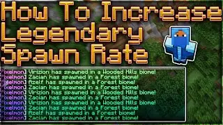 How To INCREASE Legendary Spawn Rate For Pixelmon REFORGED!
