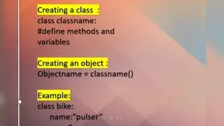 topic : oops concepts in python
