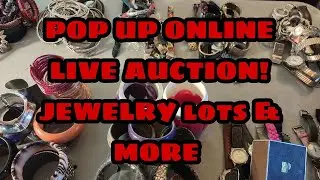 POP UP TIME!!! Live Online Jewelry Auction Large Lots $1.00 Starting Bid