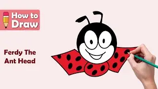 🎨🐜 How to Draw Ferdy the Ant Head – Easy Steps! #DrawingTutorial #ArtForKids