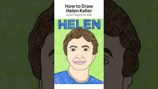 How to draw Helen Keller
