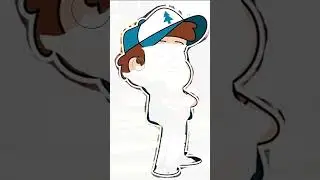 Drawing Dipper From Gravity Falls #howtodraw #shortsvideo #youtube #gravityfalls